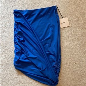 New Superdown Royal Blue Asymmetrical Skirt